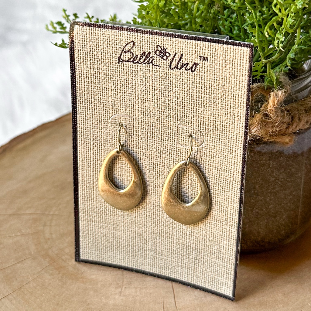 Bella Uno Mod/Contemporary Open Teardrop Silver 1.6
